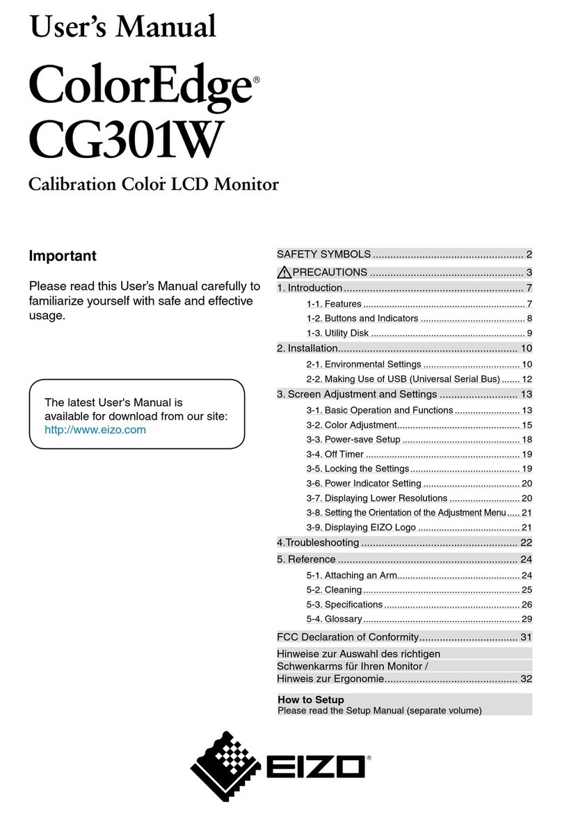 Eizo COLOREDGE CG301W User manual