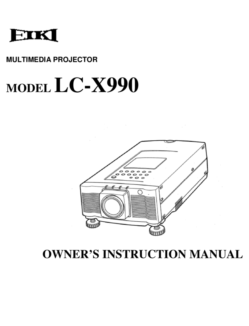 Eiki LC-X990 Setup guide