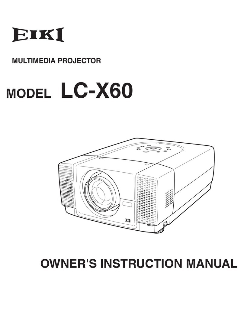 Eiki LC-X60 Setup guide