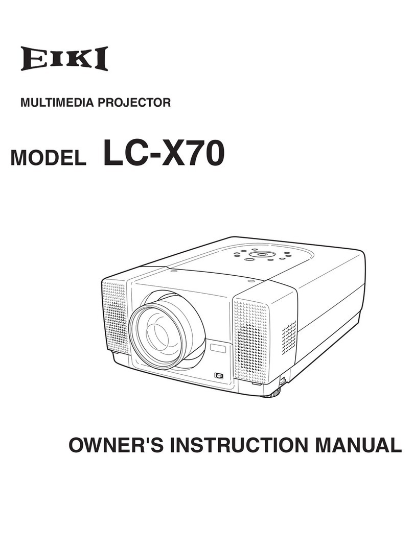 Eiki LC-X70 Owner's instruction manual