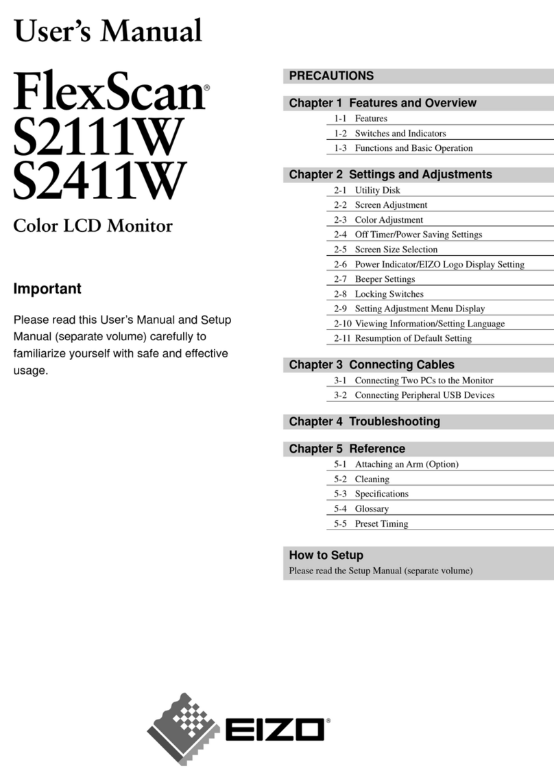 Eizo FlexScan S2111W User manual