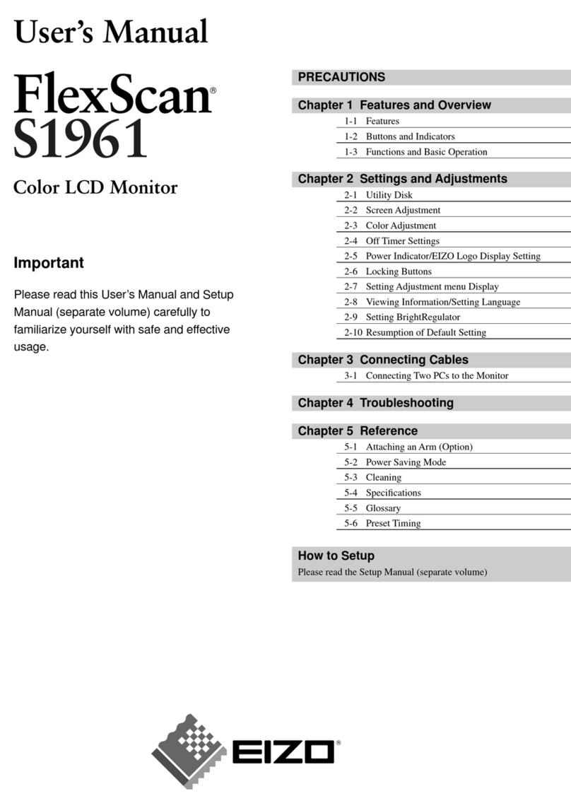 Eizo FlexScan S1961 User manual