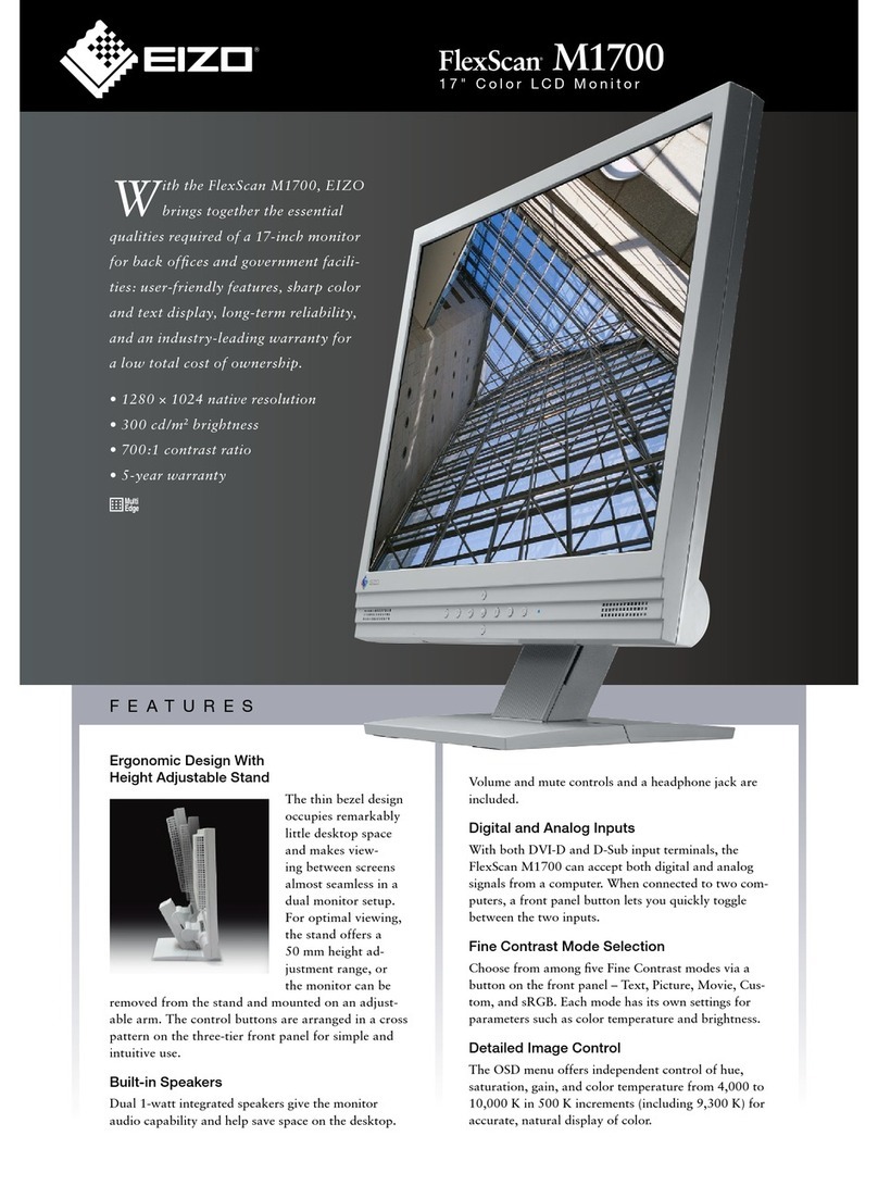 Eizo FlexScan M1700 User manual
