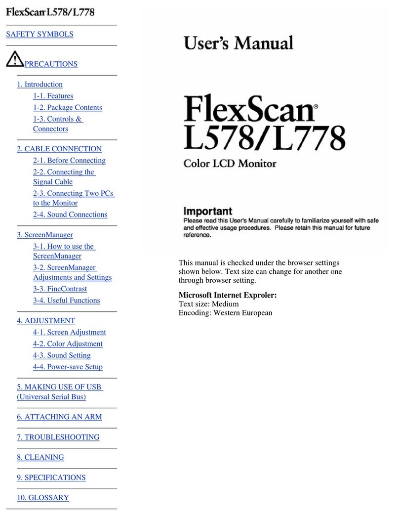Eizo FlexScan L578 User manual