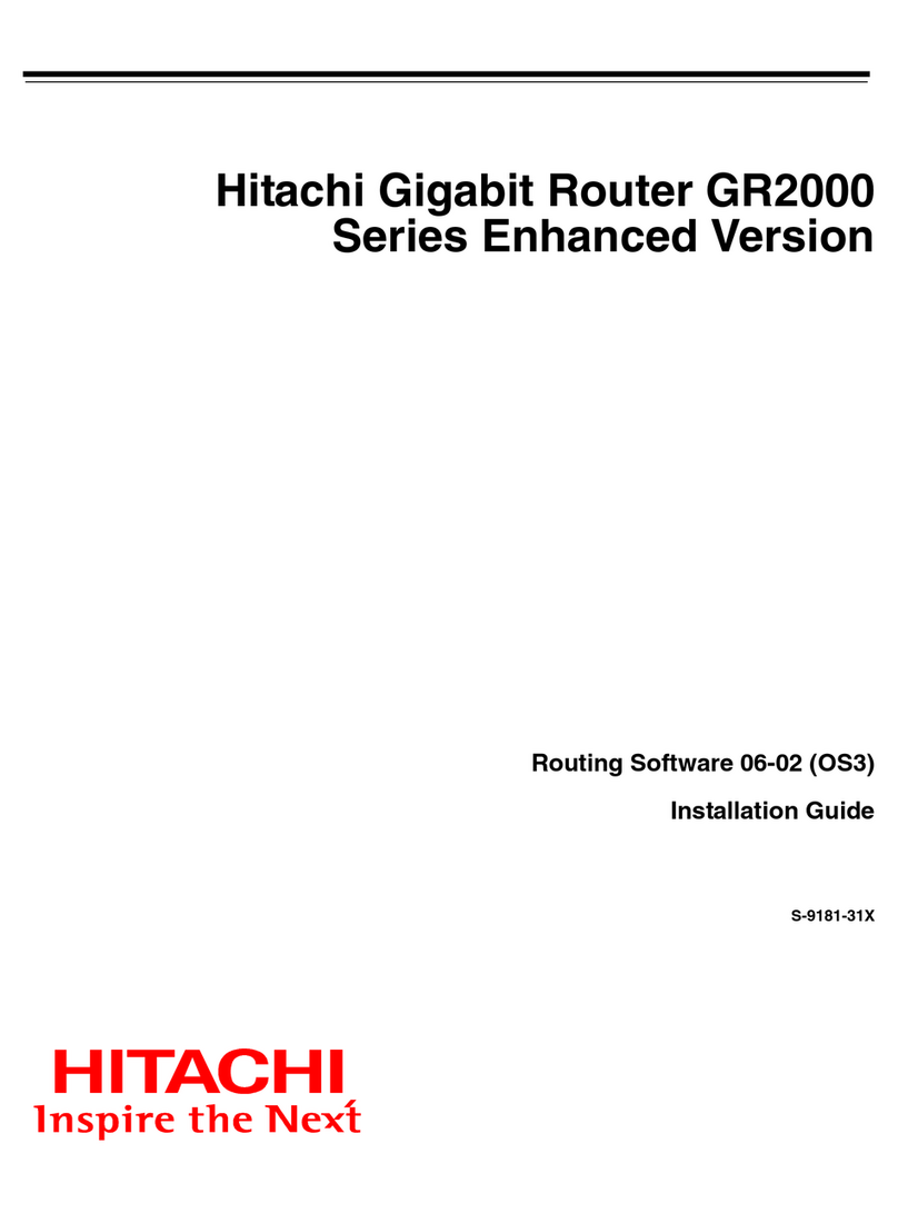 Hitachi GR2000 Series installation guide