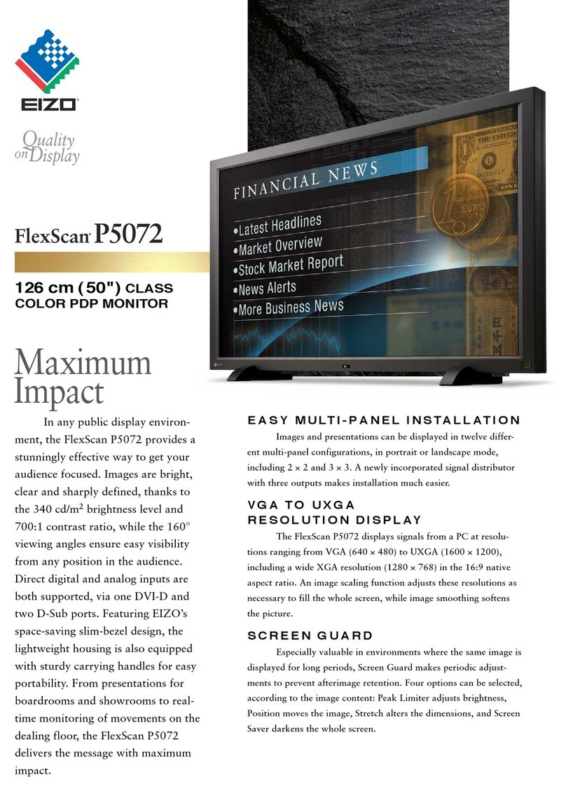 Eizo FlexScan P5072 User manual