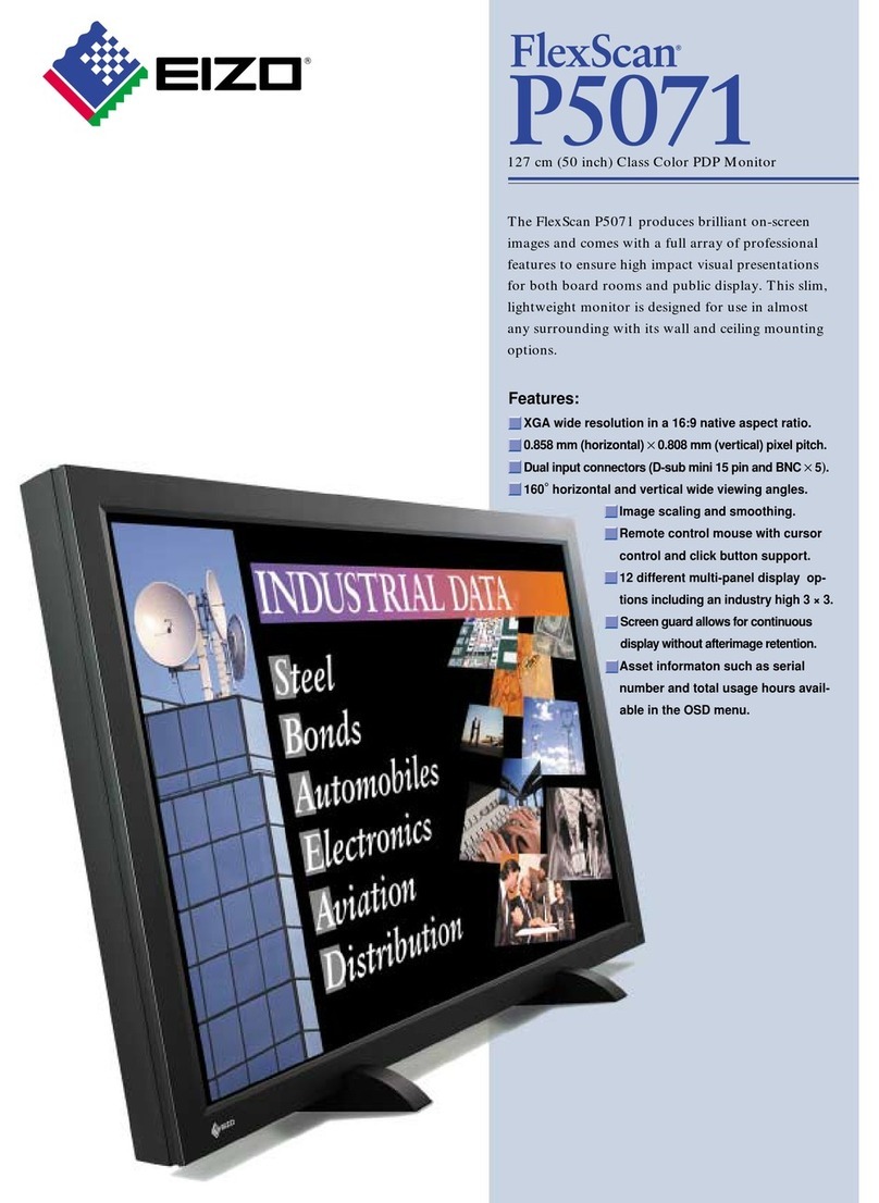 Eizo FlexScan P5071 User manual