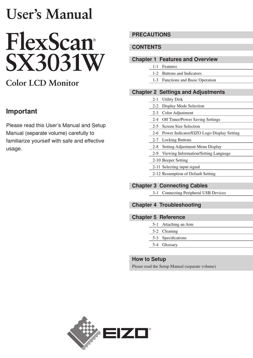 Eizo FlexScan SX3031W User manual
