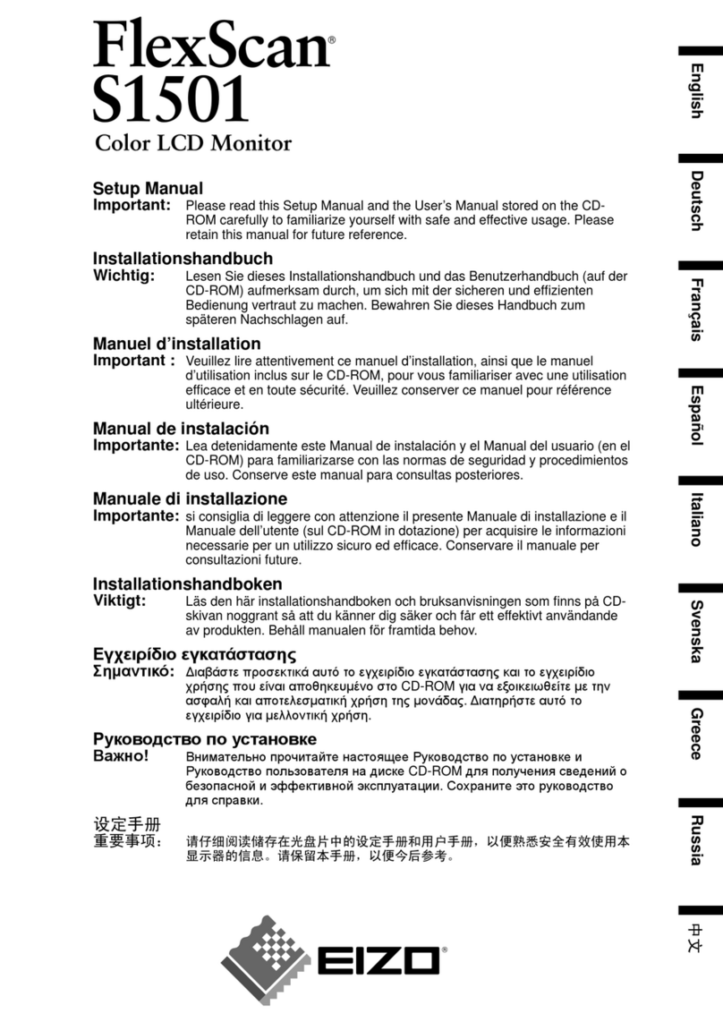 Eizo FlexScan S1501 User guide