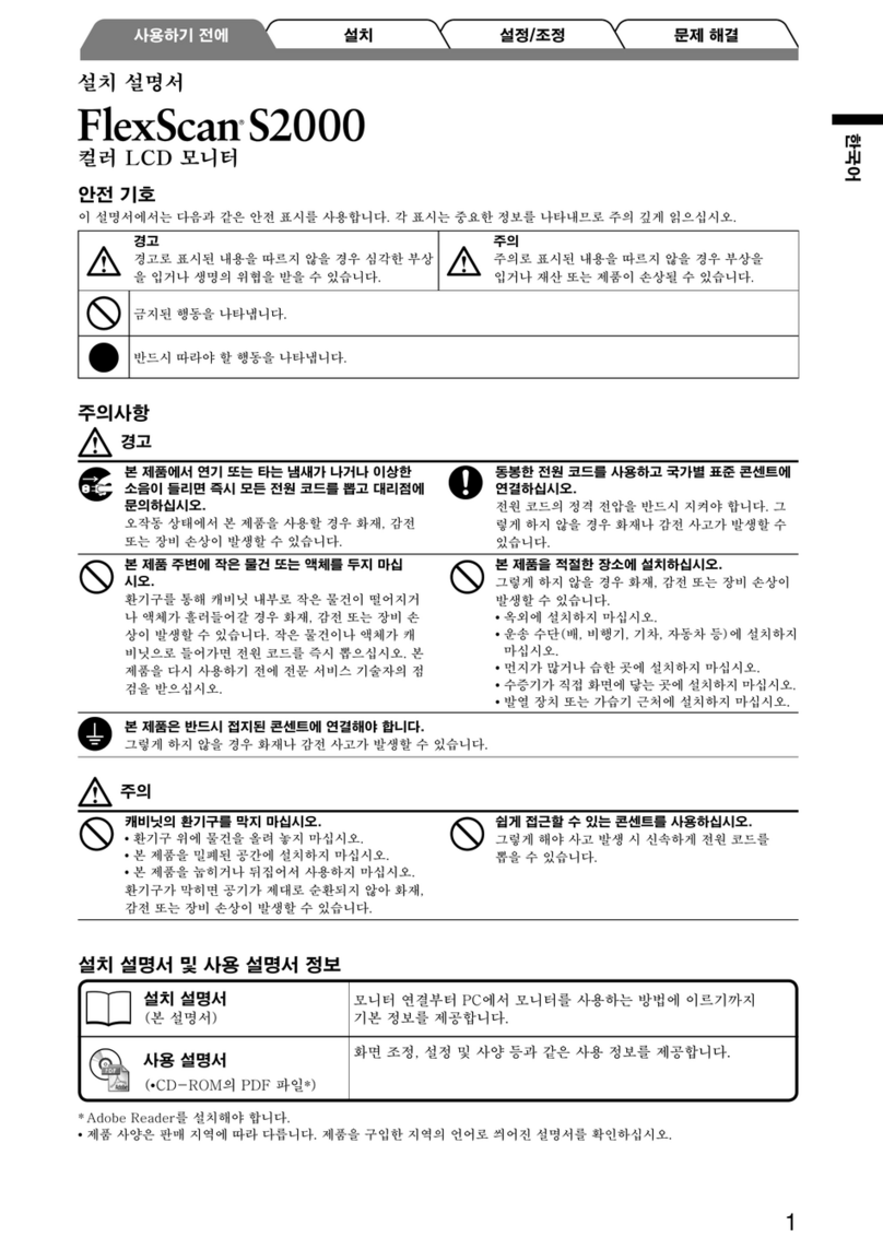 Eizo FlexScan S2000 User manual