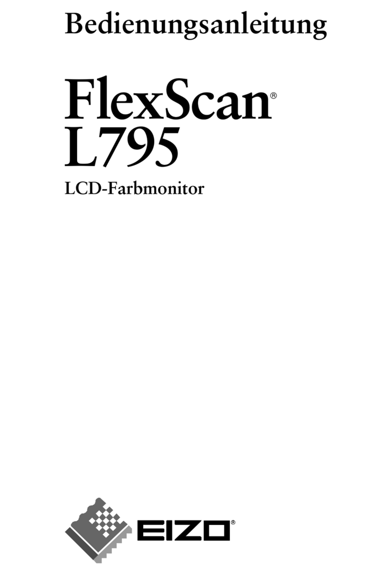 Eizo FlexScan L 795  L795 L795 Quick start guide