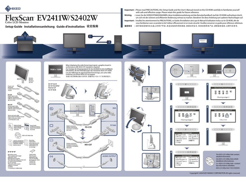 Eizo FlexScan S2402W User manual