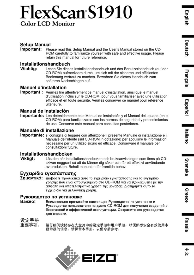 Eizo FlexScan s1910 User guide
