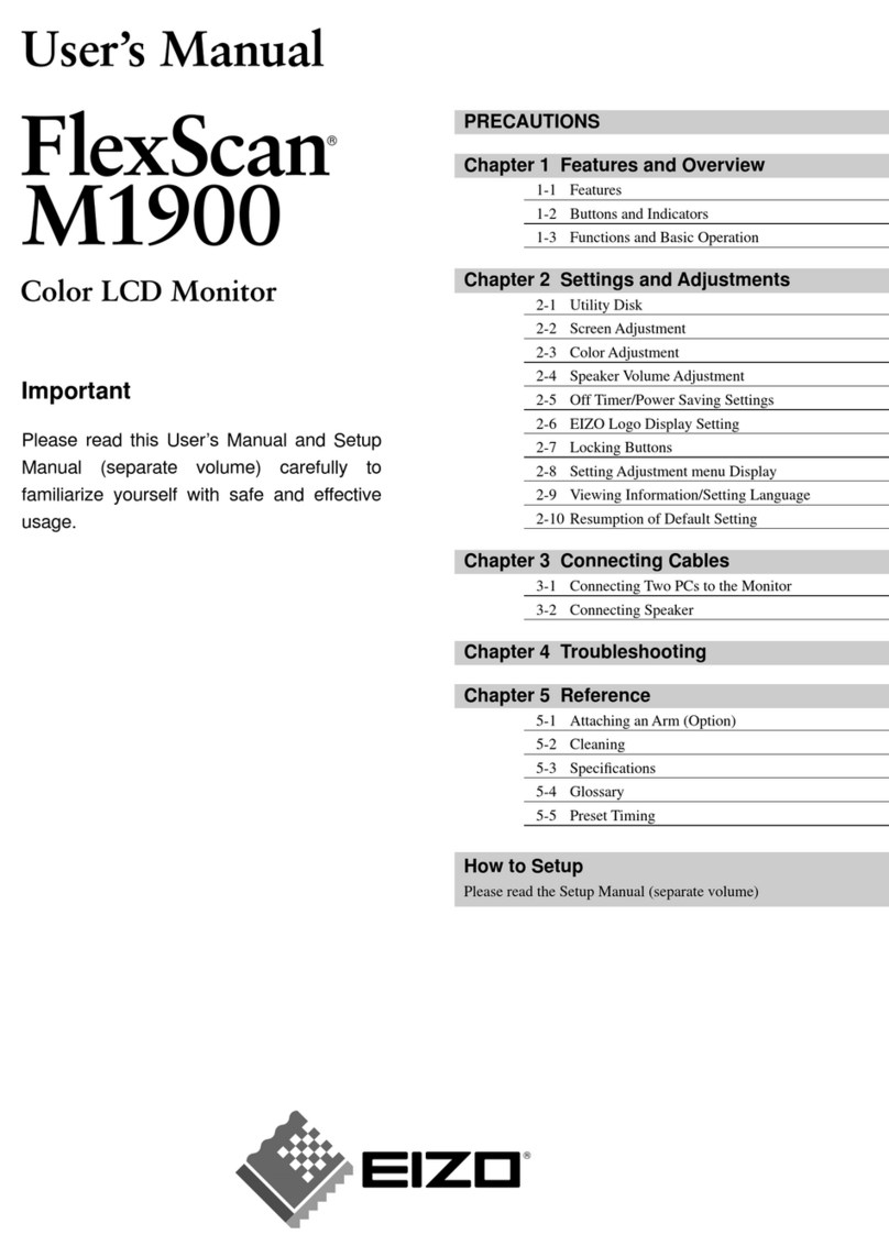 Eizo FlexScan M1900 User manual Eizo FlexScan M1900 User manual