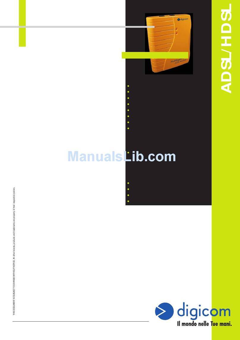 Digicom Michaelangelo USB ADSL/HDSL Modem Specifications