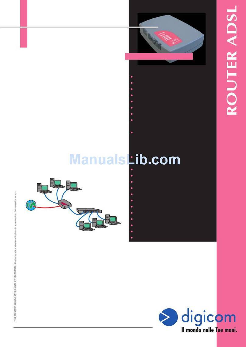 Digicom Michaelangelo Office Pro ADSL Router Specifications