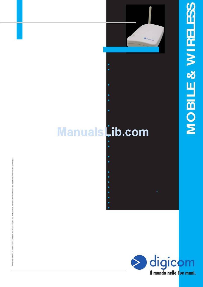 Digicom Wave Gate Network Adapter Specifications Digicom Wave Gate Network Adapter Specifications