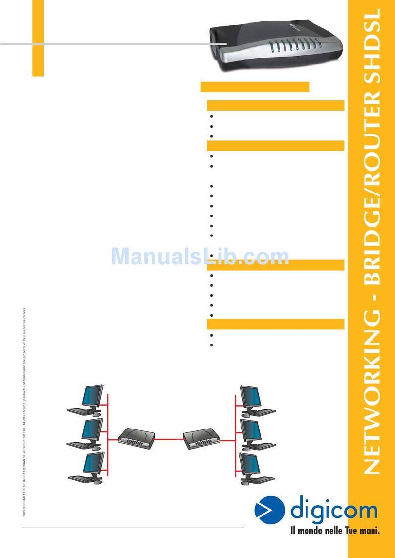 Digicom Michelangelo SHDSL 8E4338 User manual