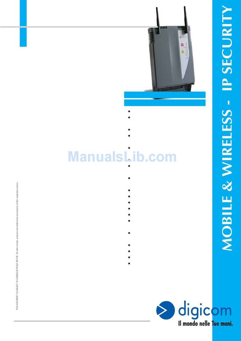 Digicom Vega Video Network Device Specifications