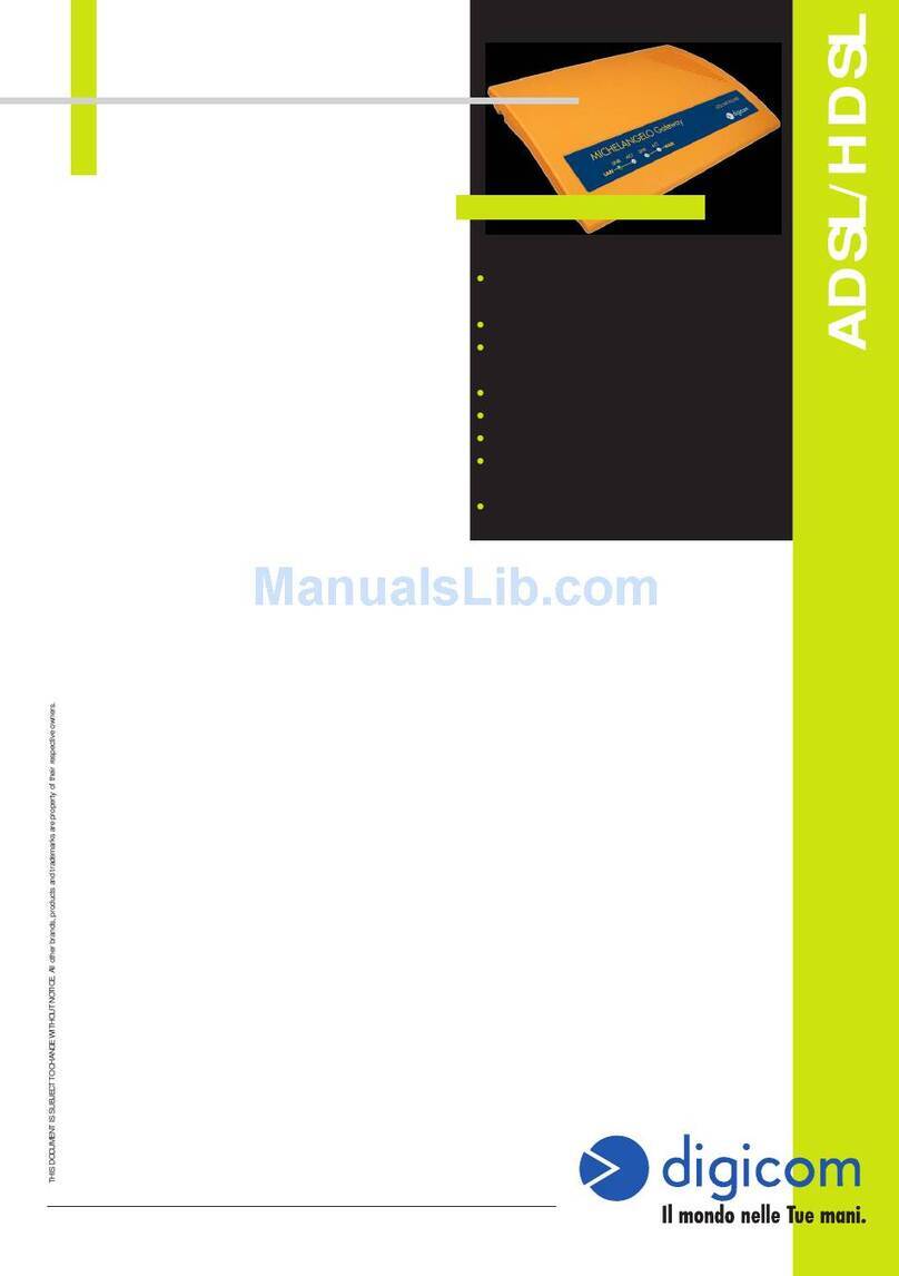Digicom Michaelangelo Gateway 8E4088 Specifications