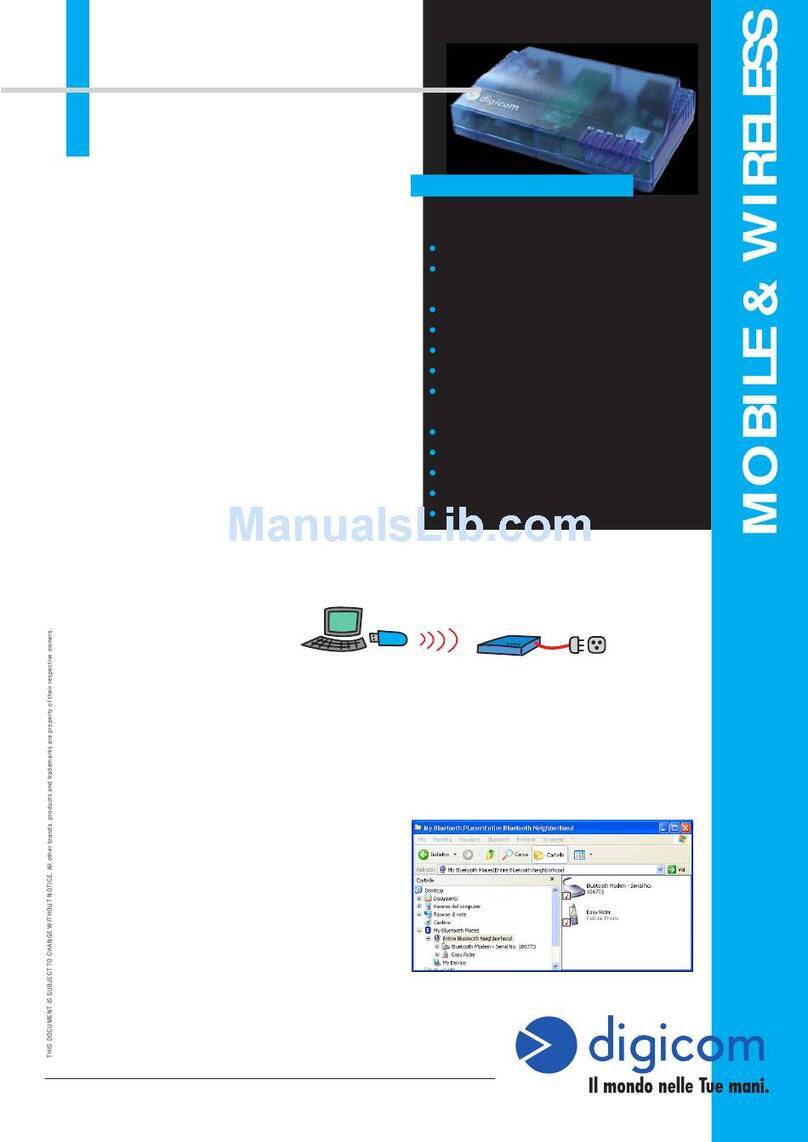 Digicom BlueGATE Specifications