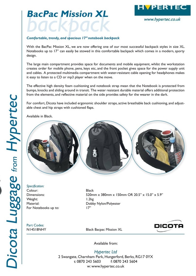 Dicota Hypertec Mission XL User manual Dicota Hypertec Mission XL User manual