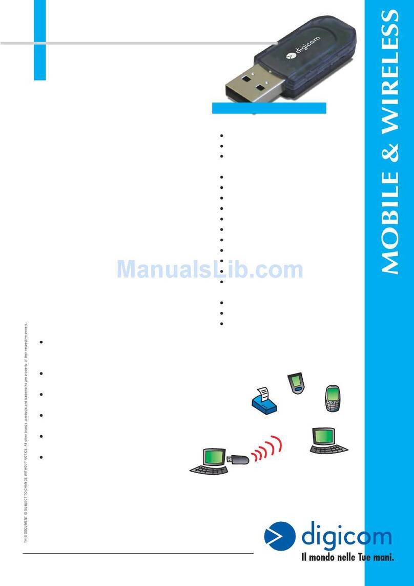 Digicom Palladio USB Bluetooth EDR 10 Specifications