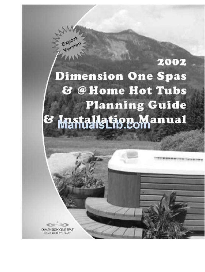 Dimension One Spas Home Hot Tubs Technical manual Dimension One Spas Home Hot Tubs Technical manual