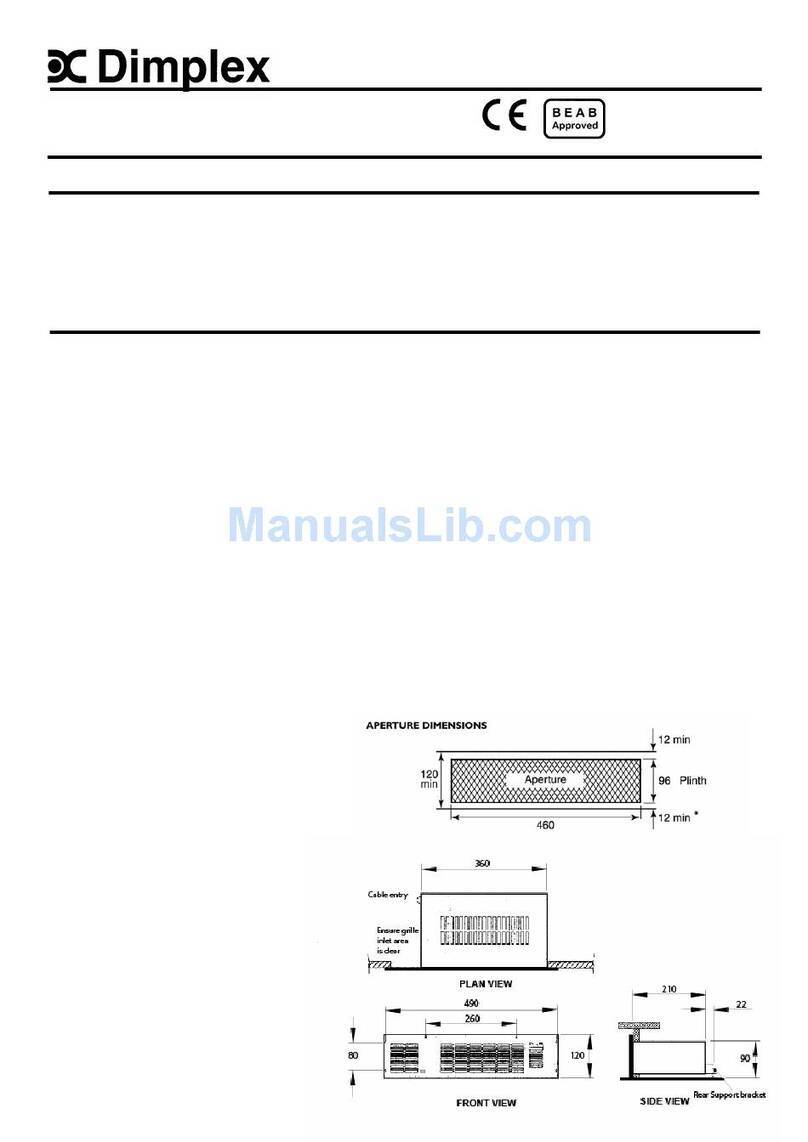 Dimplex BFH24R Installation and operating instructions