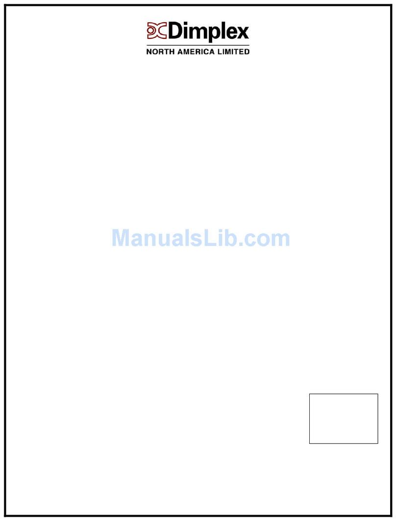 Dimplex ELECTRIC STOVE User manual Dimplex ELECTRIC STOVE User manual