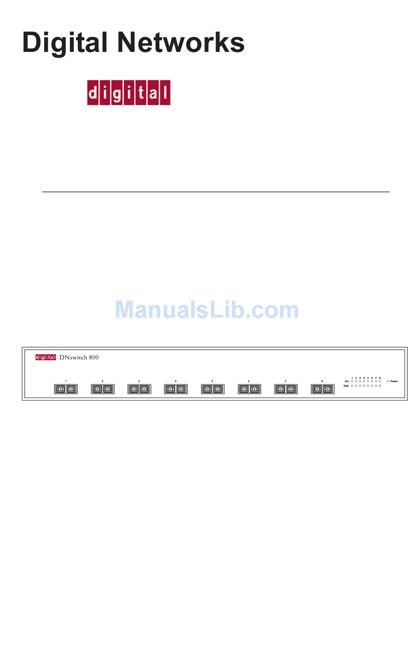 Digital Networks DNswitch 800 WEB MANAGEMENT GUIDE Digital Networks DNswitch 800 WEB MANAGEMENT GUIDE