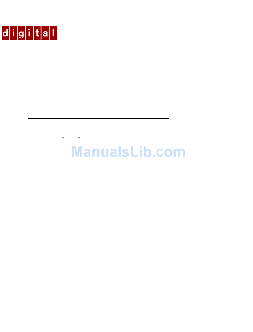 Digital Equipment PCXBV-Ux User manual Digital Equipment PCXBV-Ux User manual