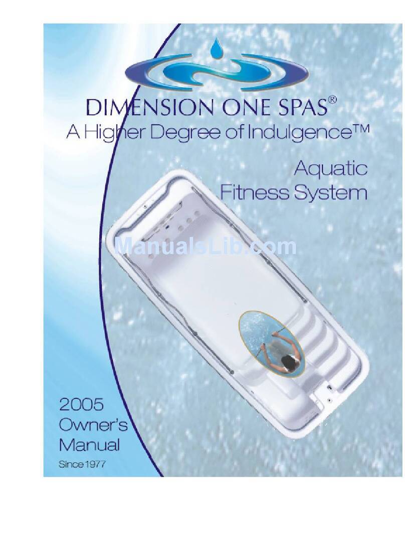 Dimension One Spas 01513-192 User manual Dimension One Spas 01513-192 User manual