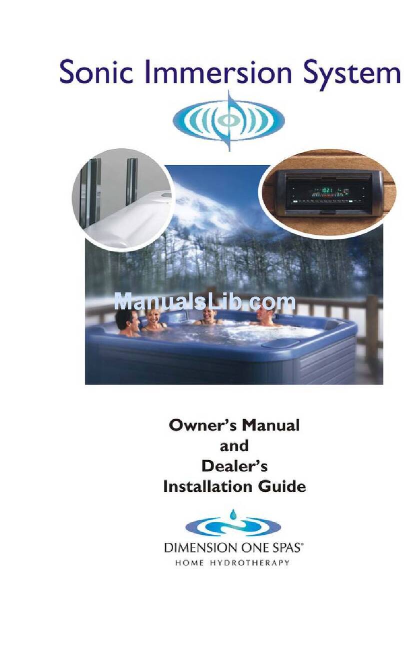 Dimension One Spas 01510-1030 User manual Dimension One Spas 01510-1030 User manual