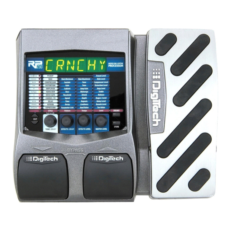 digi-tech Modeling Guitar Processor and USB Recording Interface... User manual digi-tech Modeling Guitar Processor and USB Recording Interface... User manual