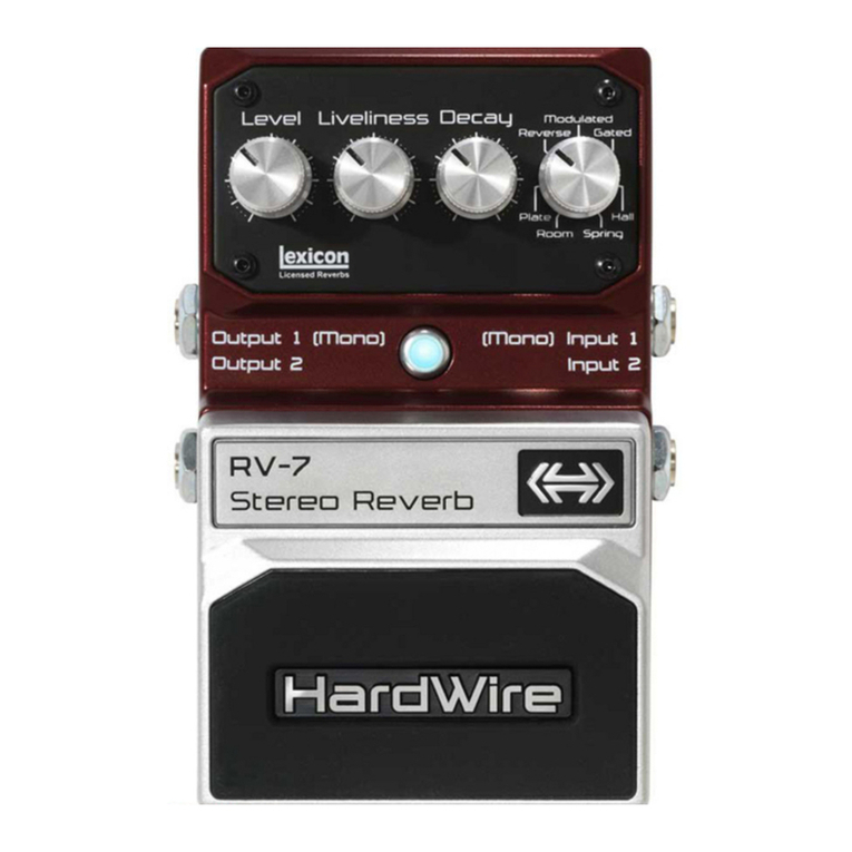 digi-tech HardWire RV-7 User manual