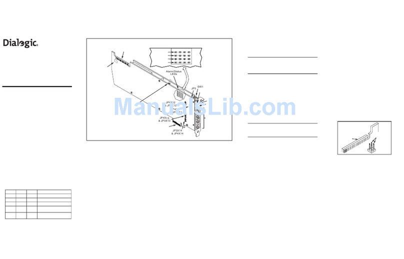 Dialogic Media Board DM/V1200BTEPEQ User manual