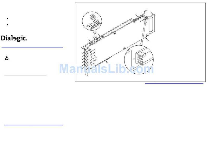 Dialogic DM3 Media Boards DMV160LP Instructions for use