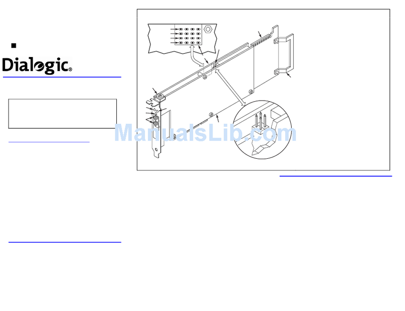 Dialogic DM3 Media Boards DMV600BTEP Instructions for use