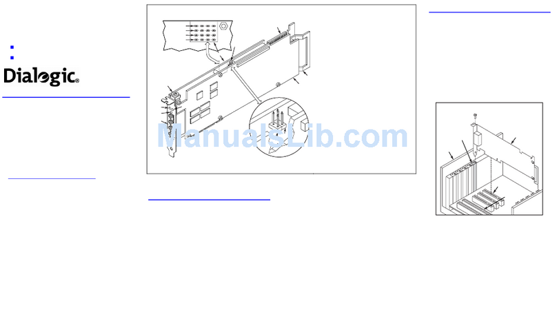 Dialogic DM/V1200A-4E1-PCI Instructions for use