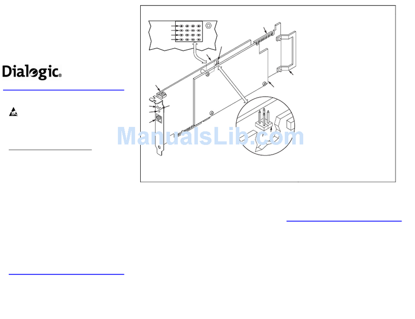 Dialogic DM3 Fax Boards DM/F240-1T1-PCI Instructions for use