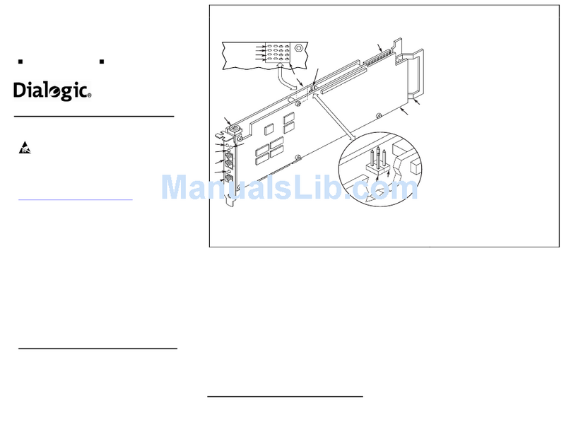 Dialogic DM/IP481-2T1-PCI-100BT Instructions for use
