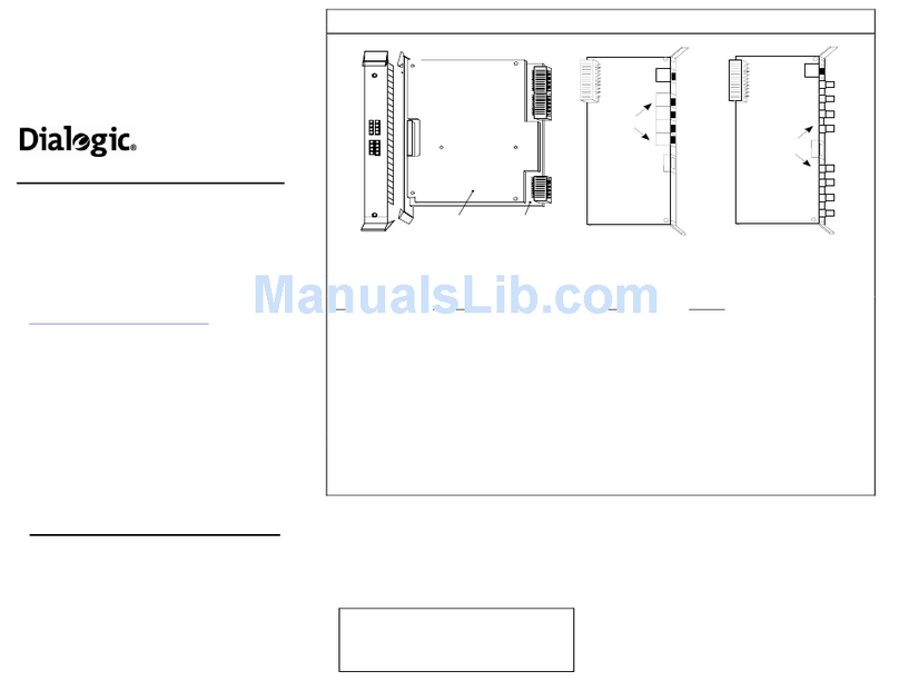Dialogic DM/IP601-CPCI-100BT Quick install card