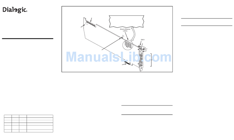 Dialogic Network Interface Board DNI2410TEPEHMPQ User manual