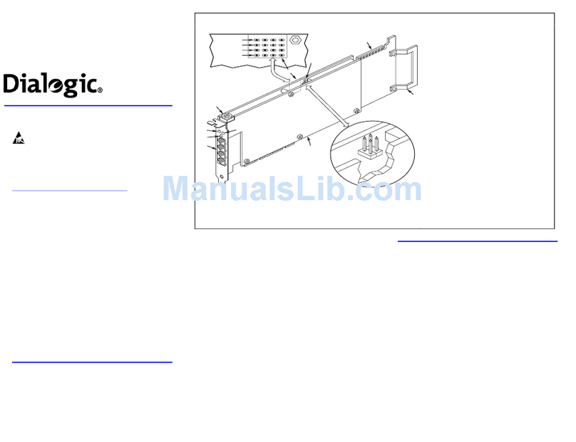 Dialogic Media Board DMV1200BTEP Instructions for use