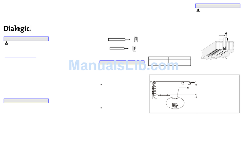 Dialogic Media Board VFX/41JCT-LS User manual