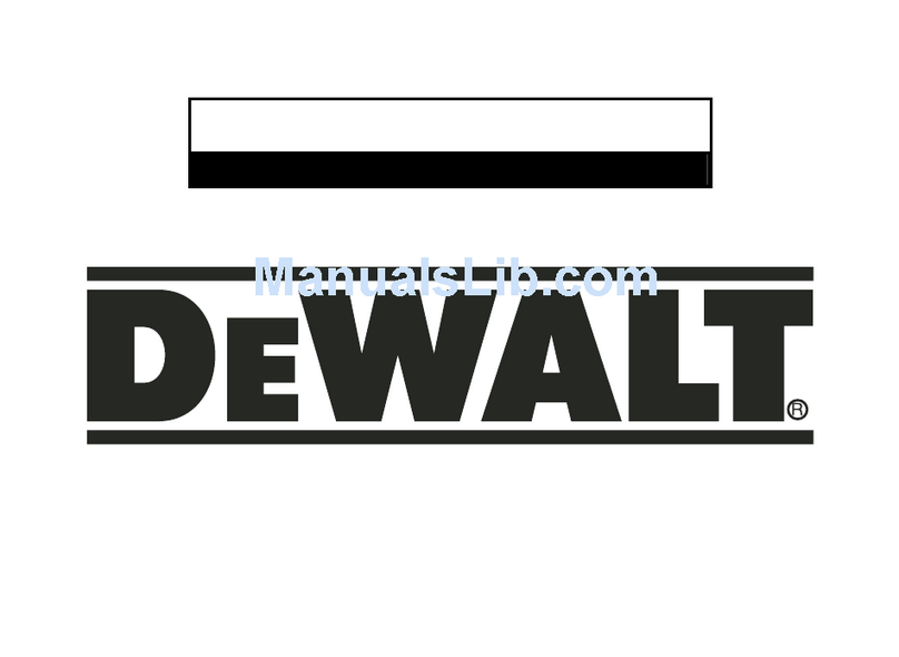 DeWalt 621106-00 instruction manual