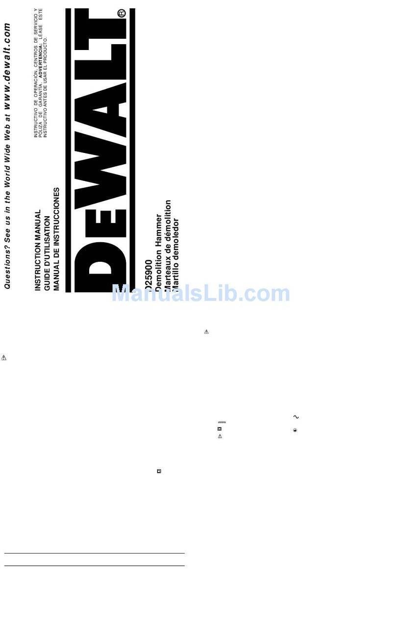 DeWalt 579775 User manual