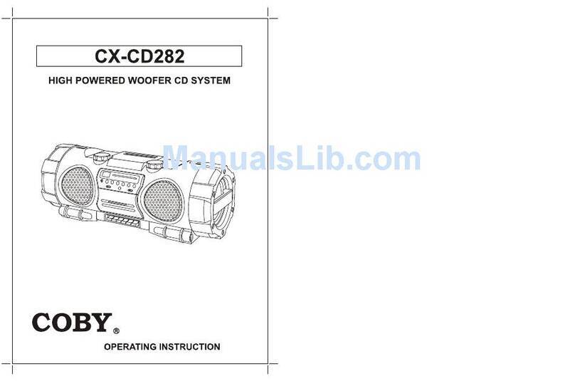 Coby COBY CX-CD282 operating instructions