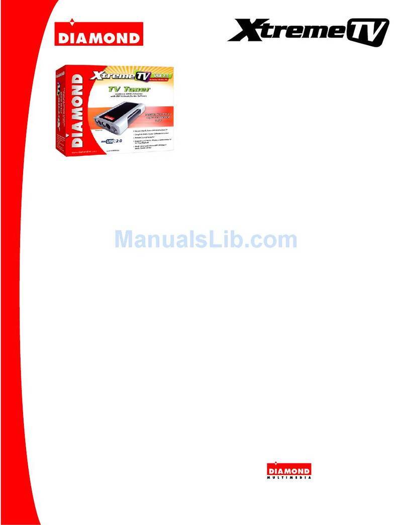 Diamond Multimedia XtremeTV PVR660RCUSB Specifications
